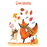 Woodland Buddies Thanksgiving Card