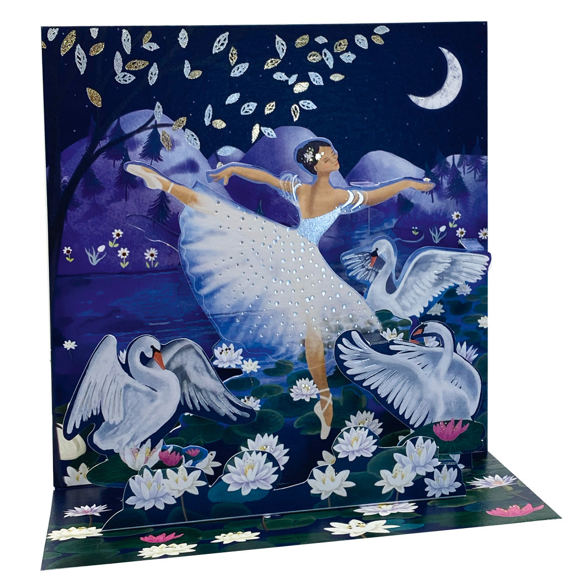 Swan Lake Pop-up Large 3D Card