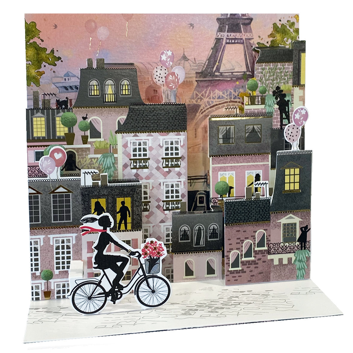 Life in Pink Pop-up Large 3D Card