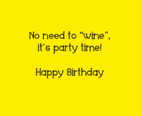 Positive For Chardonnay Birthday Card Eric Decetis 30503