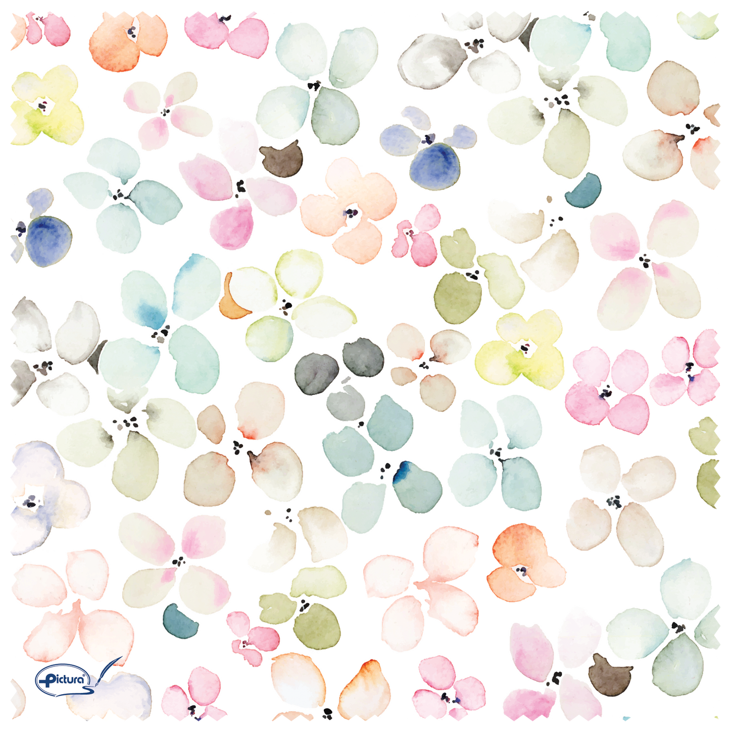 Watercolor Petals Smart Cloth