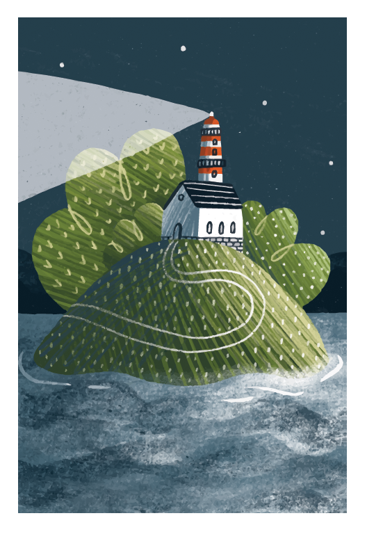 Nighttime Lighthouse Smart Cloth