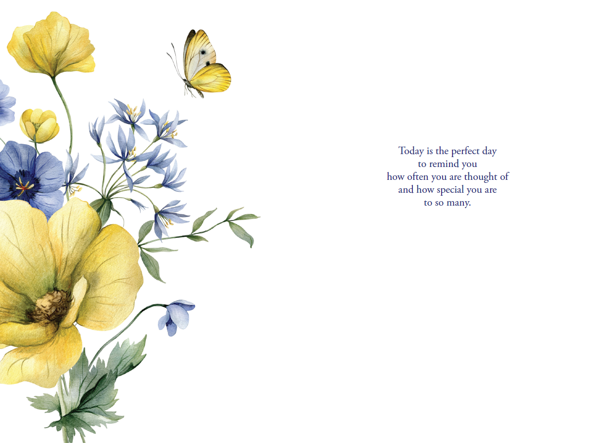 Butterfly Bouquet Birthday Card