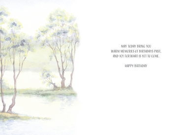 Two Trees Birthday Card