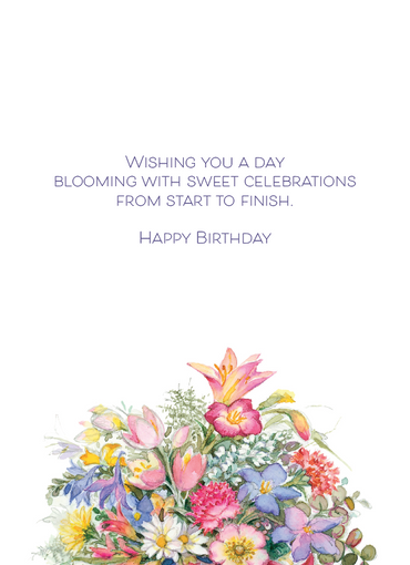 Bursting Bouquet Birthday Card Lisi Martin