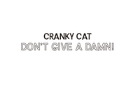 Cranky Cat Funny Birthday Card