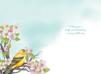 Goldfinch Birthday Card