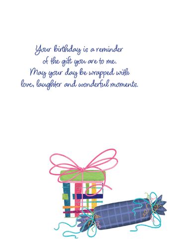 Gift Pile Birthday Card