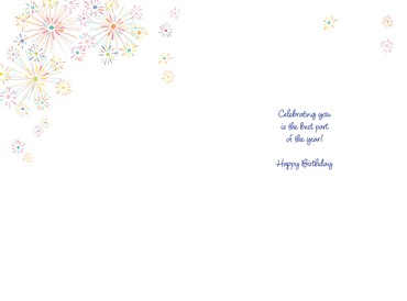 Sparkler Cake Birthday Card