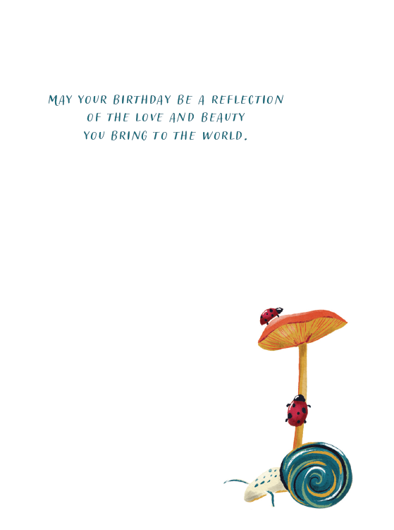 Mushroom Forest Birthday Card