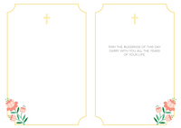 Chalice & Flowers Communion Card