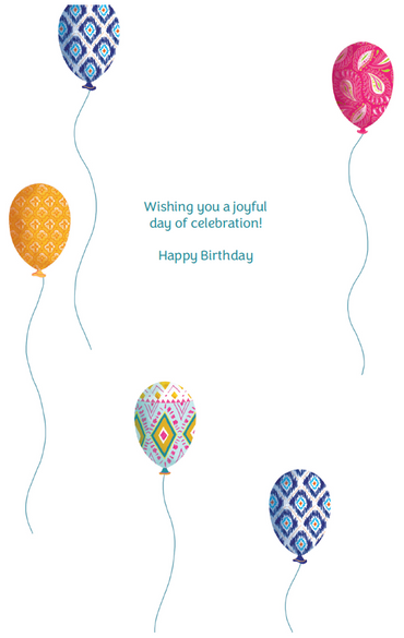 Balloons Birthday Card