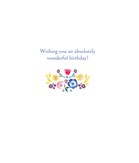 Tiny Flowers Birthday Card