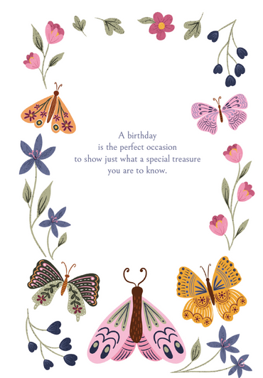 Butterfly Trio Birthday Card