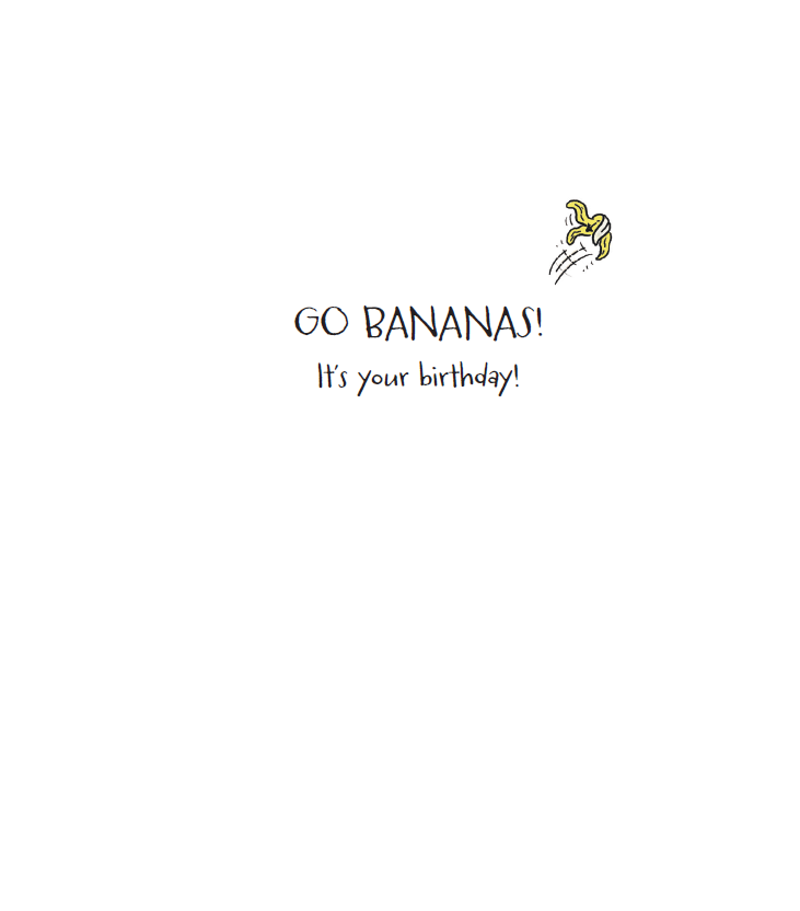 Banana Funny Birthday Card