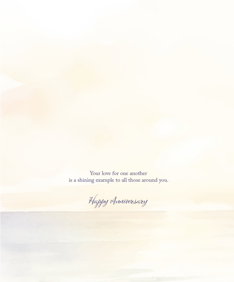 Beach Chairs Anniversary Card