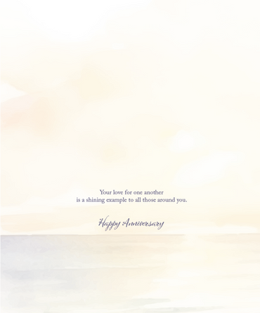 Beach Chairs Anniversary Card