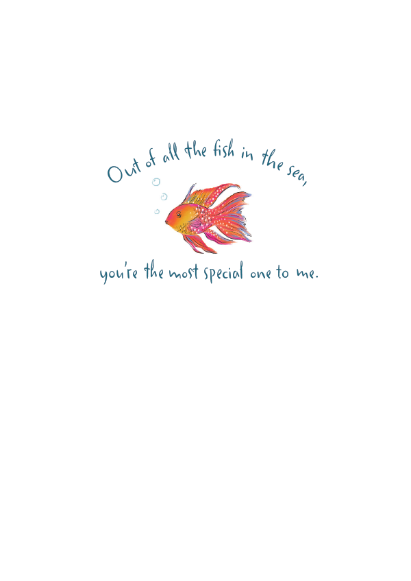 Group Of Fish Friendship Card You're Special