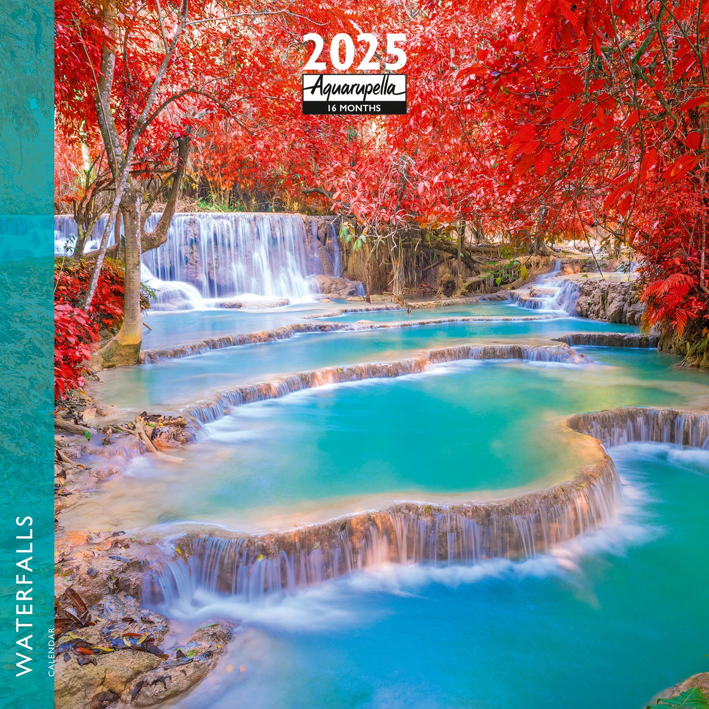 Waterfalls Wall Calendar 2025 Aquarupella