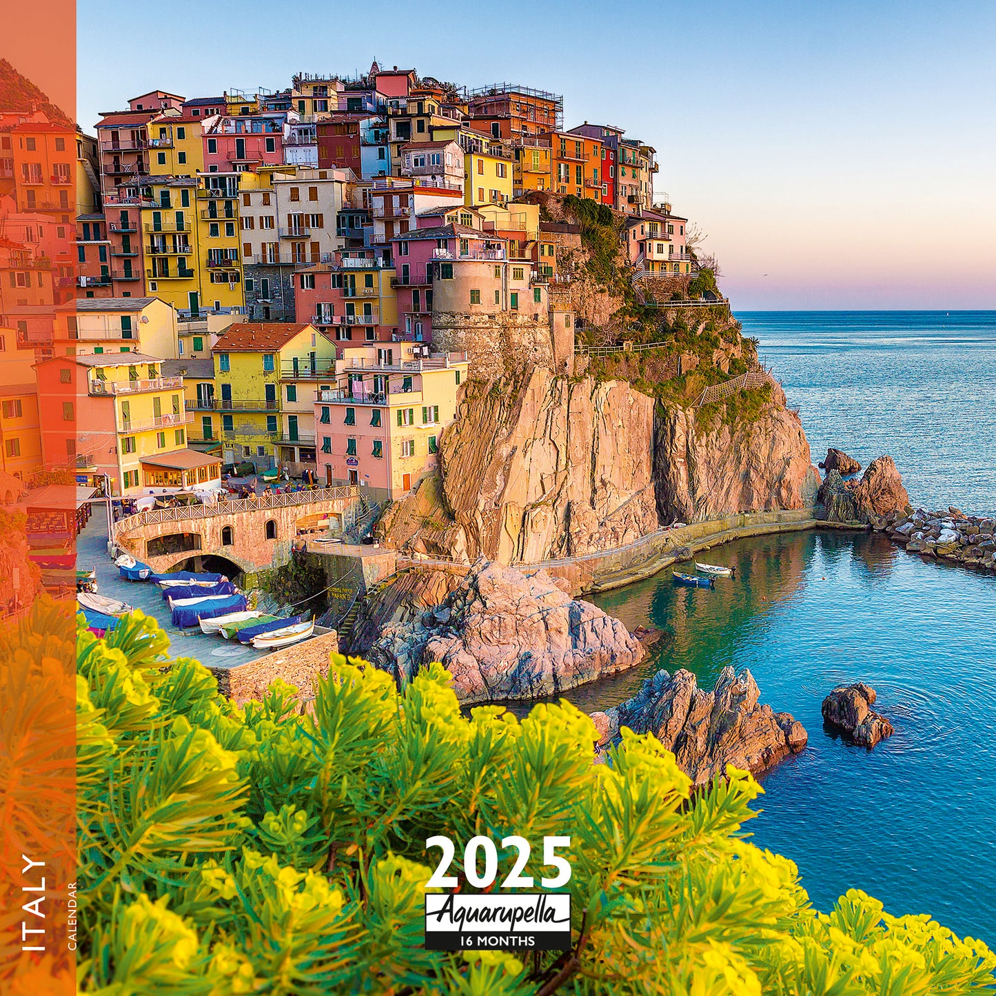 Italy Wall Calendar 2025 Aquarupella