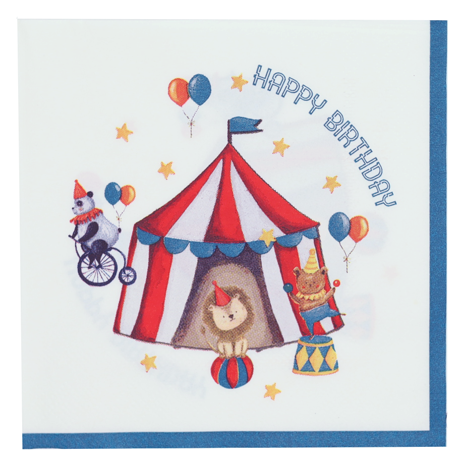 Happy Birthday Circus Napkins