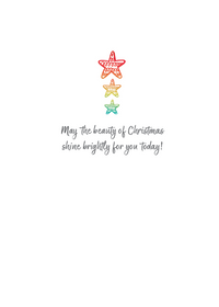 Rainbow Tree Christmas Card