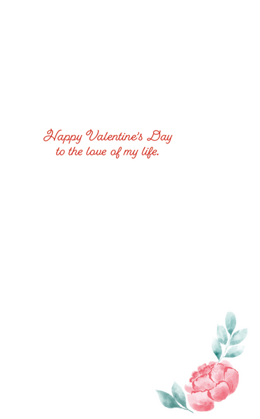 Love Rose Hearts Valentine's Day Card