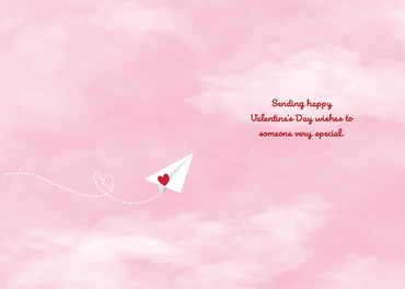 Paper Planes Valentine's Day Card Someone Special