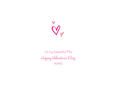 Hugs And Kisses Valentine's Card Wife