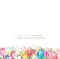 Colorful Tulips Easter Card Lisi Martin