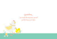 Hen And Chick Easter Card Grandmother