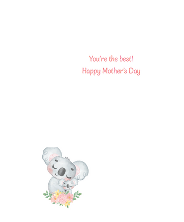 Koala Mom And Baby Mother's Day Card