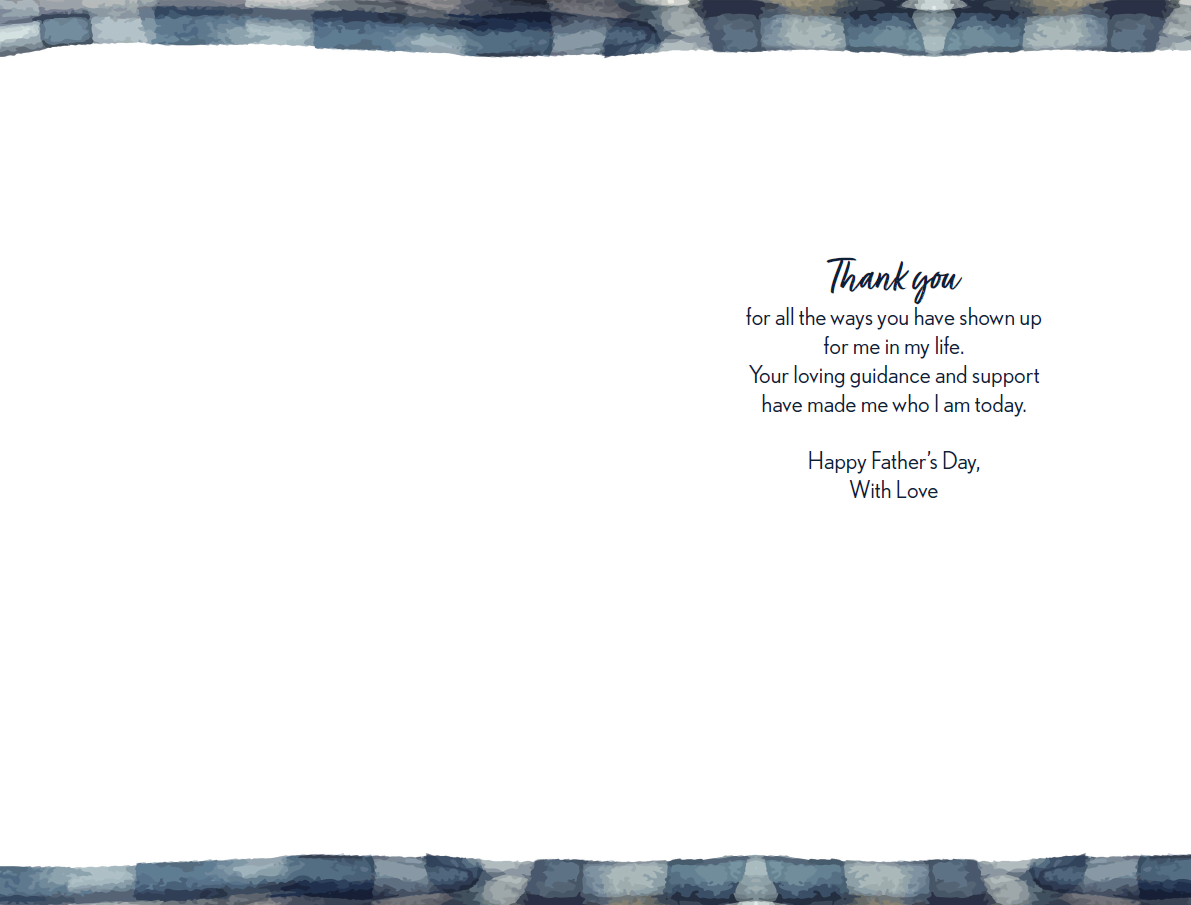 Plaid Shirt Father's Day Card