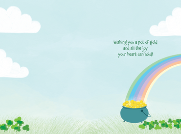 Leprechaun Rainbow St. Patrick's Day Card