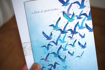 Flock of Birds Birthday Card