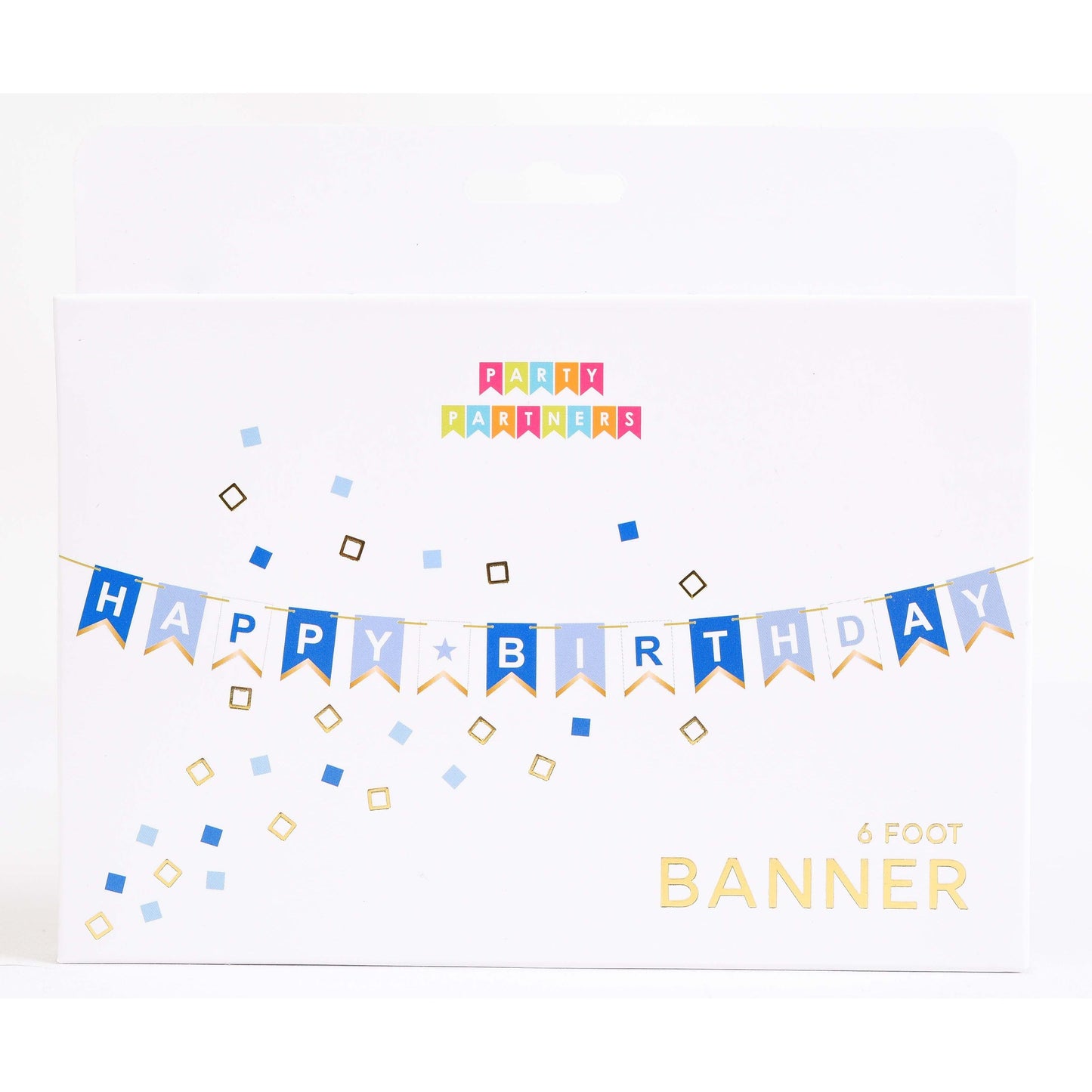 Blue Happy Birthday Banner