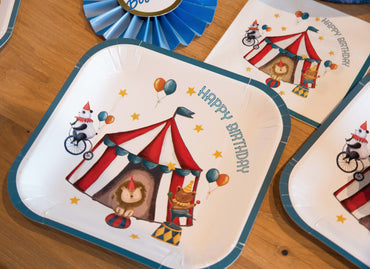 Happy Birthday Circus Plates