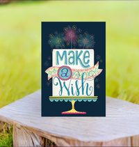 Sparkler Cake Birthday Card