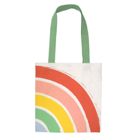 Rainbow Market Canvas Tote Bag