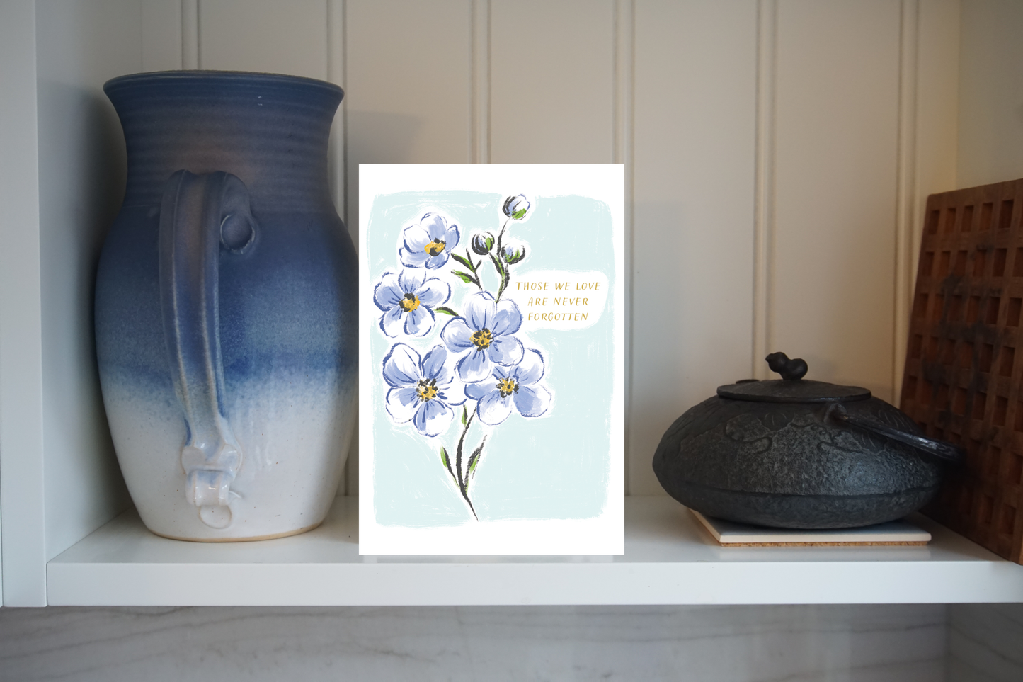 Forget Me Not Sympathy Card