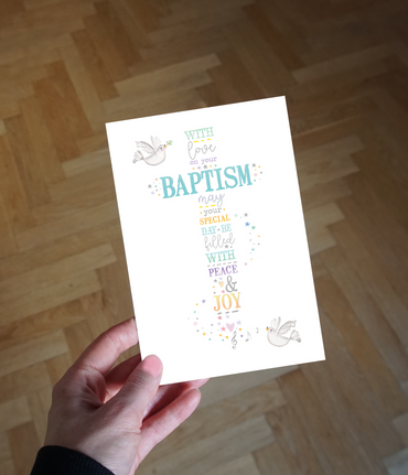 Baptism Message Baptism Card