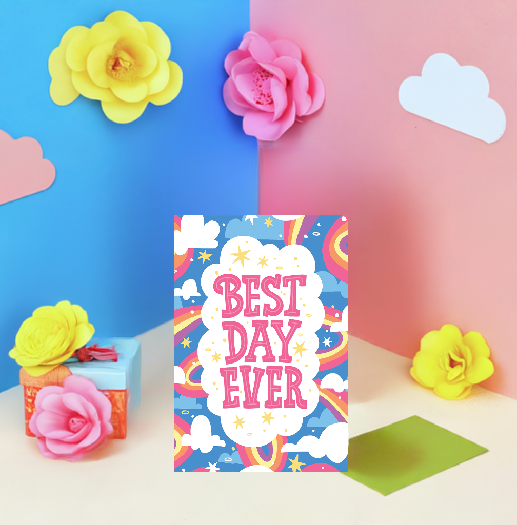 Best Day Rainbows Birthday Card