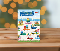 Racing Cars Birthday Card Son