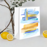 Blue & Gold Medium Gift Bag