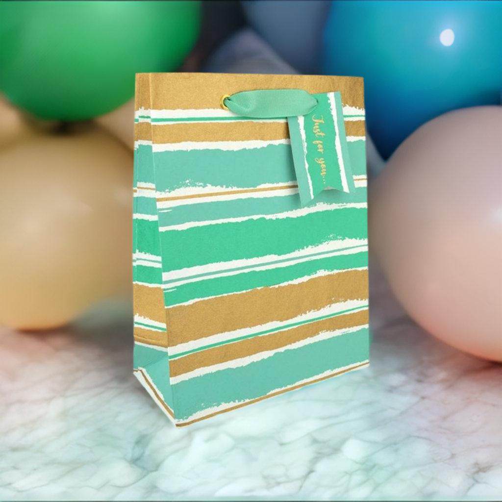 Painterly Mint Medium Gift Bag