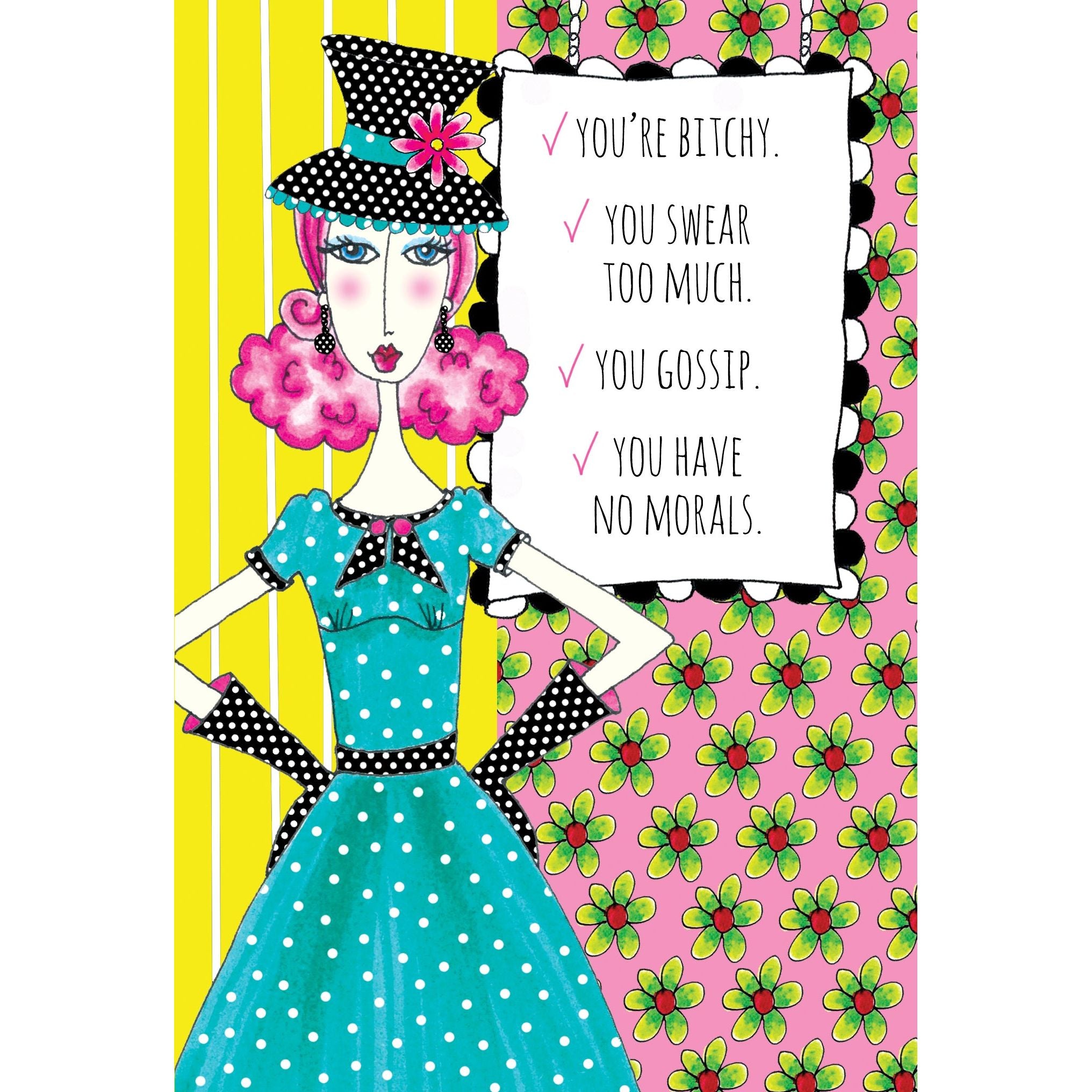 Birthday Card You're Bitchy Dolly Mamas Pictura USA Greeting Cards ...