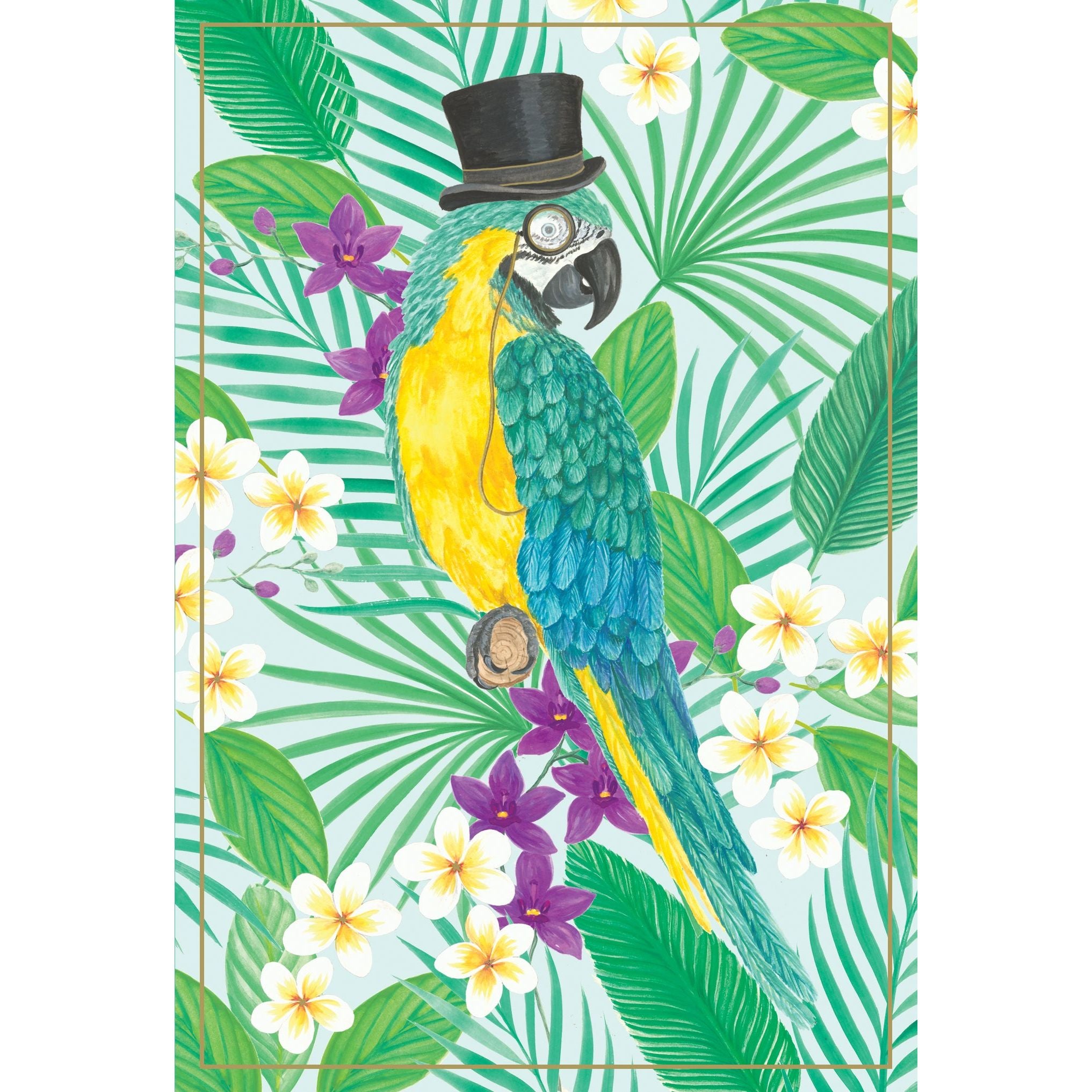 Birthday Card Parrot With Hat - Cardmore