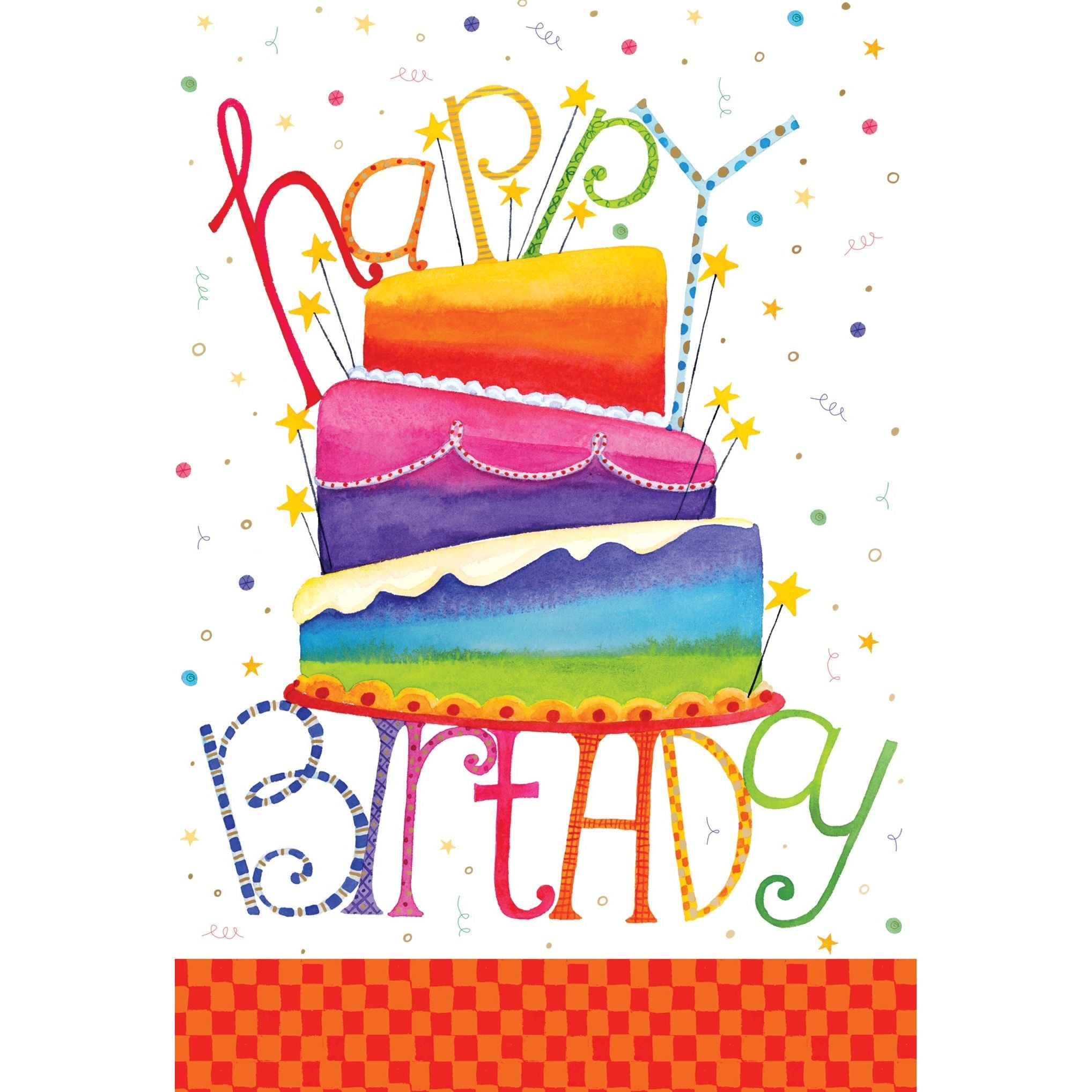 Rainbow Cake Birthday From Us Card – Cardmore