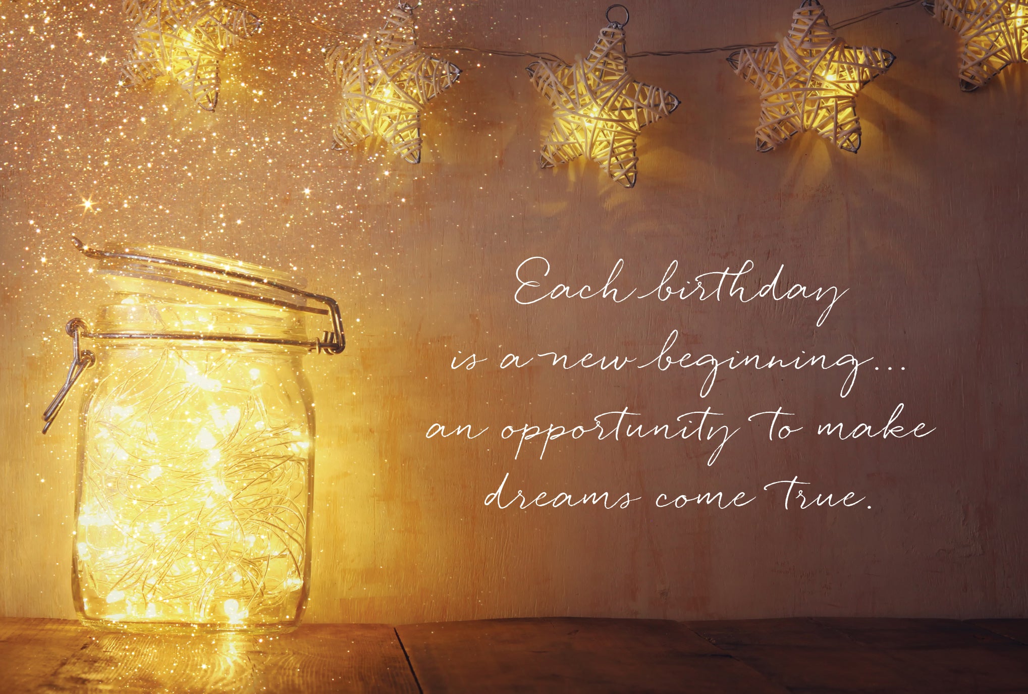 Mason Jar Nightlight Birthday Card - Cardmore