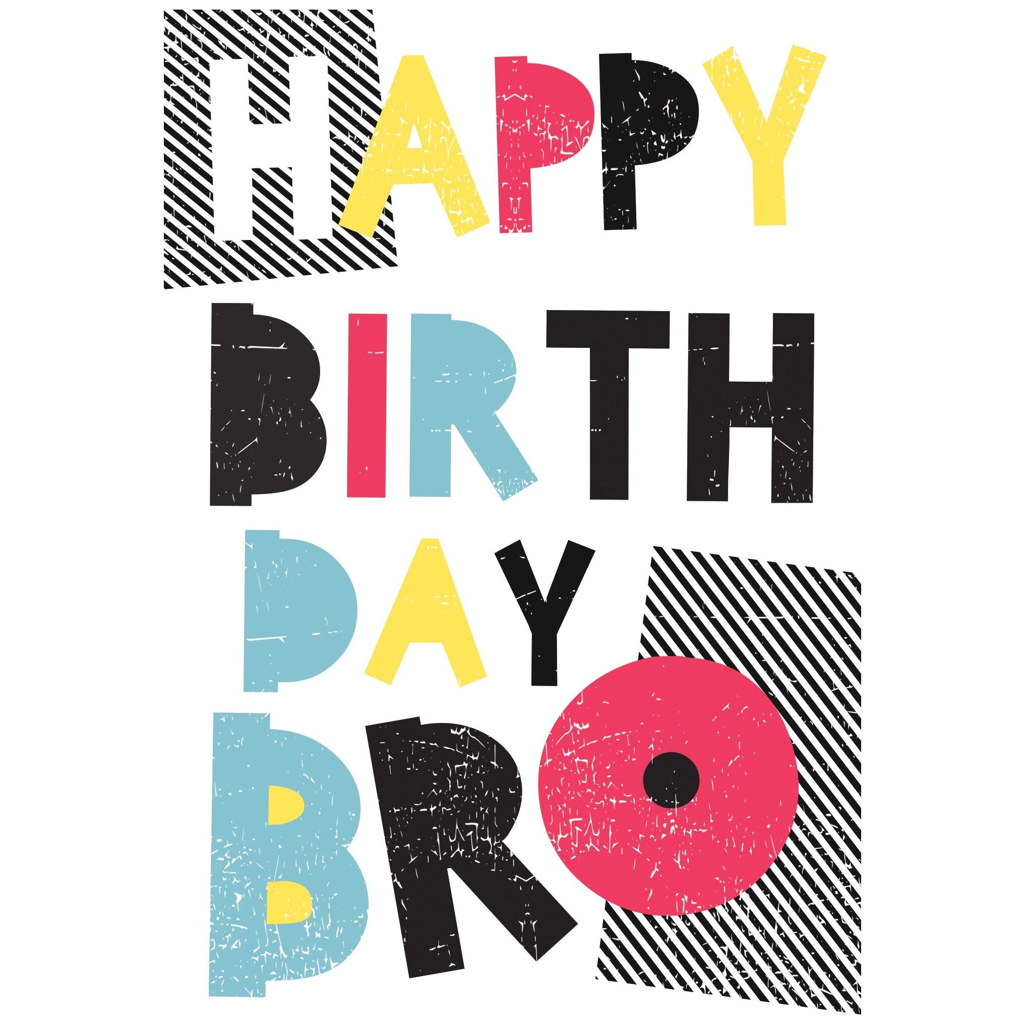 Happy Birthday Bro Brother Birthday Card - Cardmore